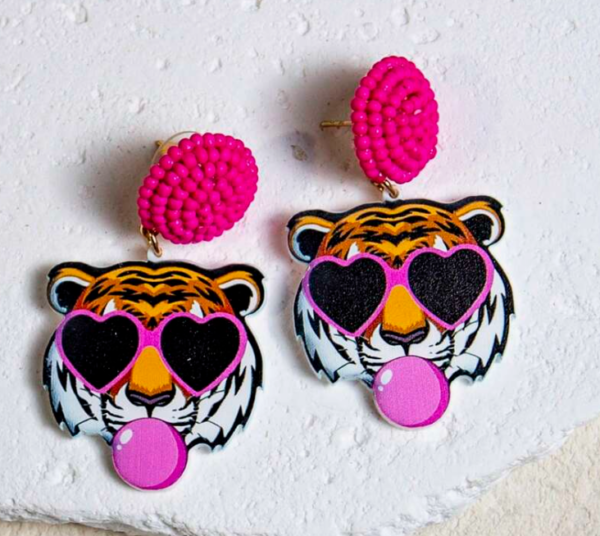 Animal Heart & Bubble Statement Stud Earring (5 Sets)