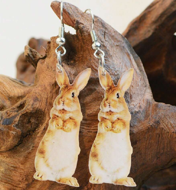 Acrylic Cute Rabbit Earring (5 Sets) - Image 3