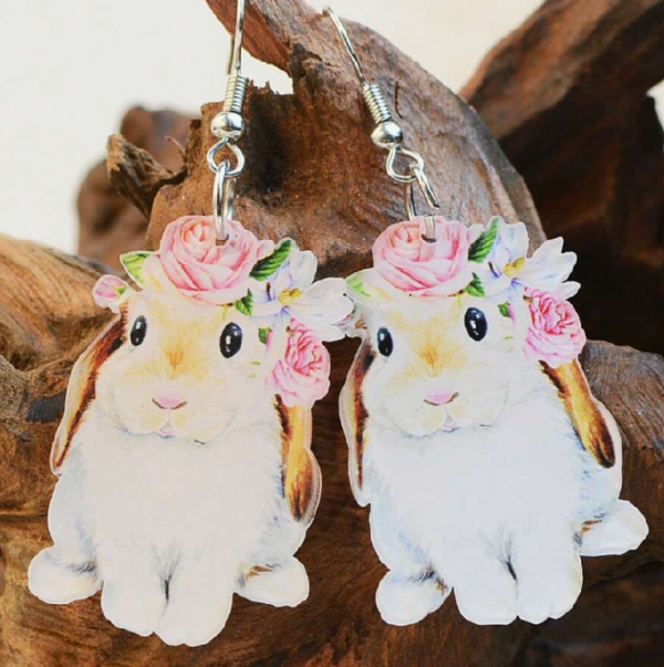 Acrylic Cute Rabbit Earring (5 Sets) - Image 2