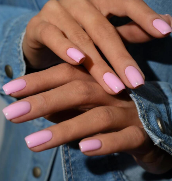 24pcs Short Square Solid Color Pressed On Nails (5 Sets) - Image 5
