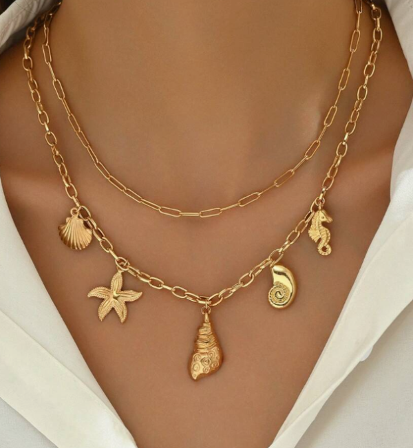 2pcs Summer Beach Style Necklace (5 Sets)