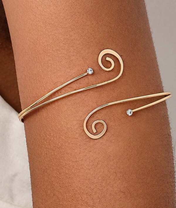 Fashionable Creative Metal Rhinestone Bangle (5 Sets)