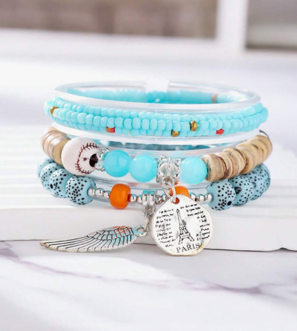 Bohemian Multilayer Beaded Bracelet (5 Sets) - Image 5