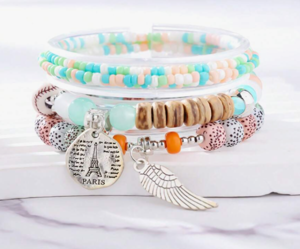 Bohemian Multilayer Beaded Bracelet (5 Sets) - Image 4