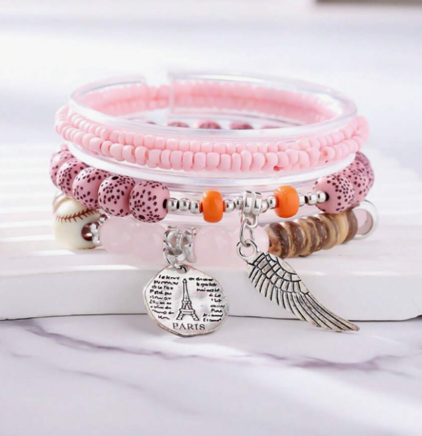 Bohemian Multilayer Beaded Bracelet (5 Sets) - Image 3