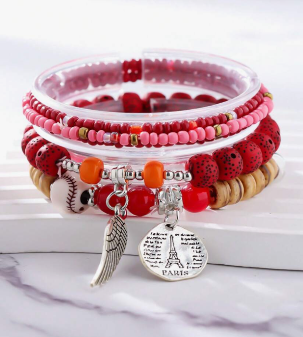 Bohemian Multilayer Beaded Bracelet (5 Sets) - Image 2