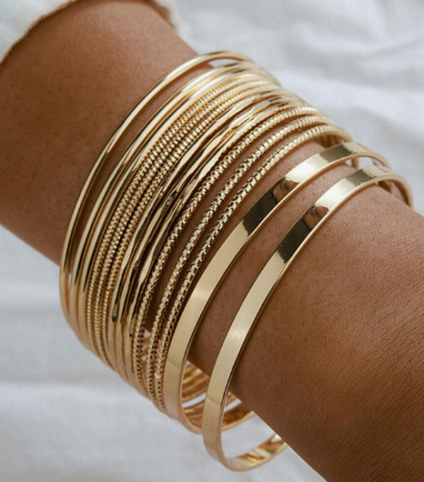 14pcs Fashionable Wide Cuff (5 Sets)