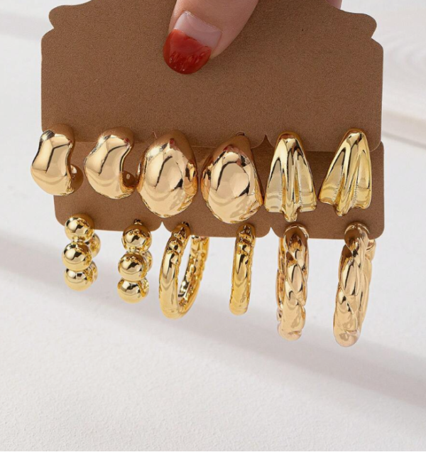 Heart Stud Earring Sets (5 Sets) - Image 8