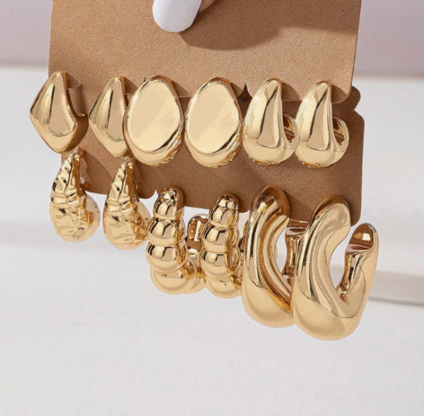 Heart Stud Earring Sets (5 Sets) - Image 7