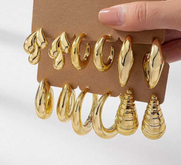 Heart Stud Earring Sets (5 Sets) - Image 6