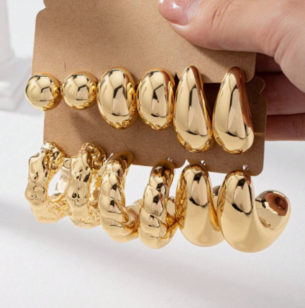 Heart Stud Earring Sets (5 Sets) - Image 5