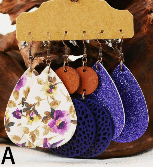 Spring Flower Dangling Earring Set (5 Sets) - Image 5