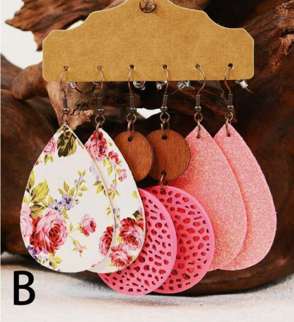 Spring Flower Dangling Earring Set (5 Sets)