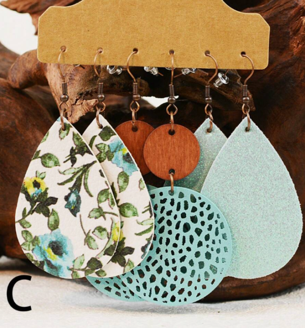 Spring Flower Dangling Earring Set (5 Sets) - Image 3