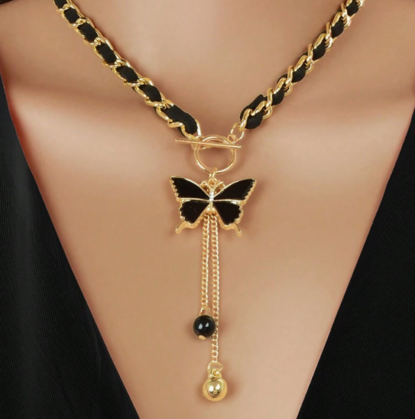 Designer Stylish Pendant Tassel Necklace (5 Sets) - Image 4