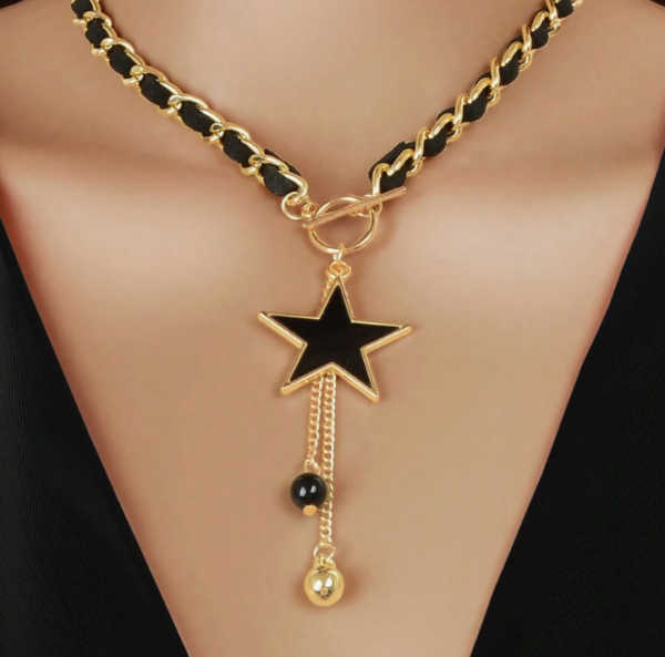 Designer Stylish Pendant Tassel Necklace (5 Sets) - Image 2