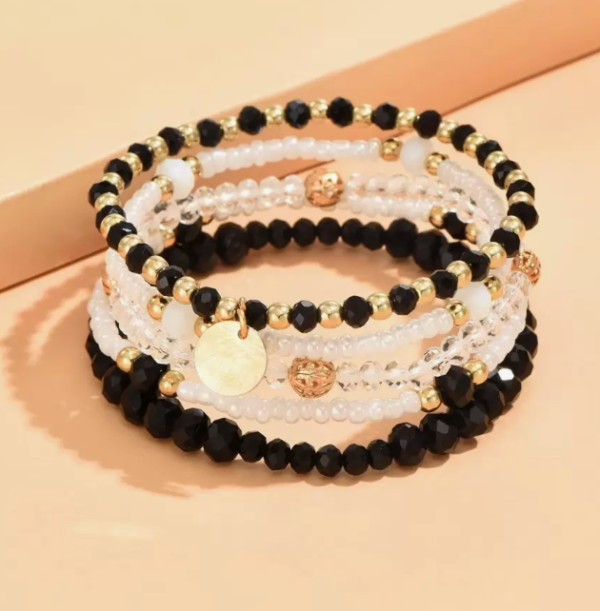 6pcs Bohemian Beaded Charm Bracelet (5 sets) - Image 7