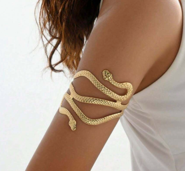 Fashionable Exaggerated Personality Chinese Zodiac Snake Shaped Arm Cuff (5 Sets)