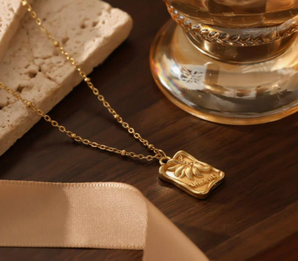 18K Stainless Steel Minimalist Pendant Necklace (5 Sets) - Image 5