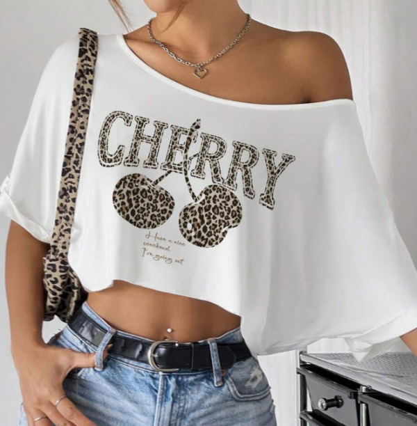 EZ Wear Knit Loose Fit Off-Shoulder Top with Wide Collar (5 Sets)