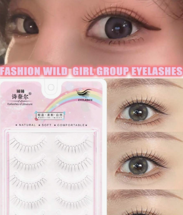 5 Pairs of U-Shaped Mink Eyelashes (5 Sets)