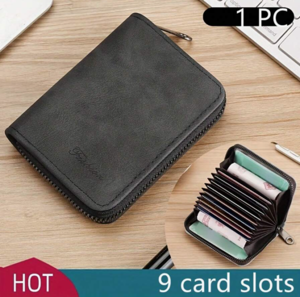 9 Slots Zipper Around ID Card Case (5 Sets) - Image 3