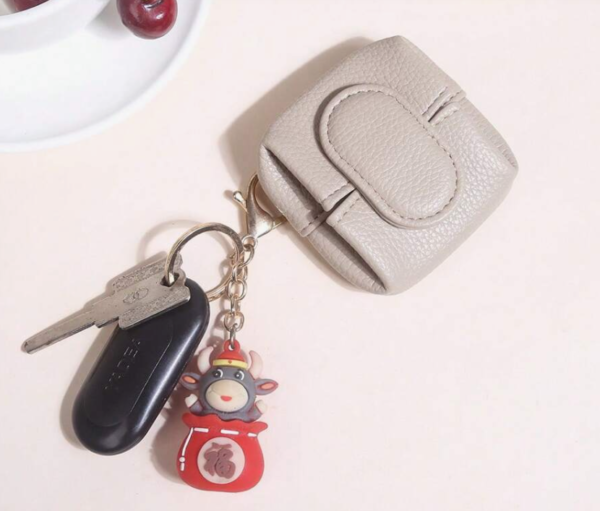 Fashion PU Snap Button Closure Multi-Functional Portable Coin Purse (5 Sets) - Image 3