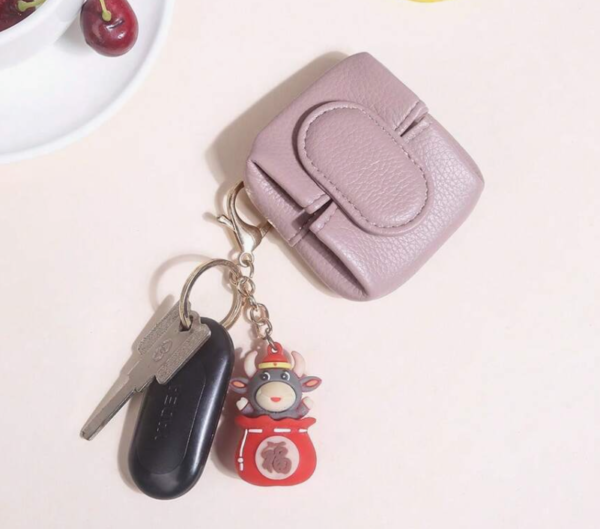 Fashion PU Snap Button Closure Multi-Functional Portable Coin Purse (5 Sets) - Image 4