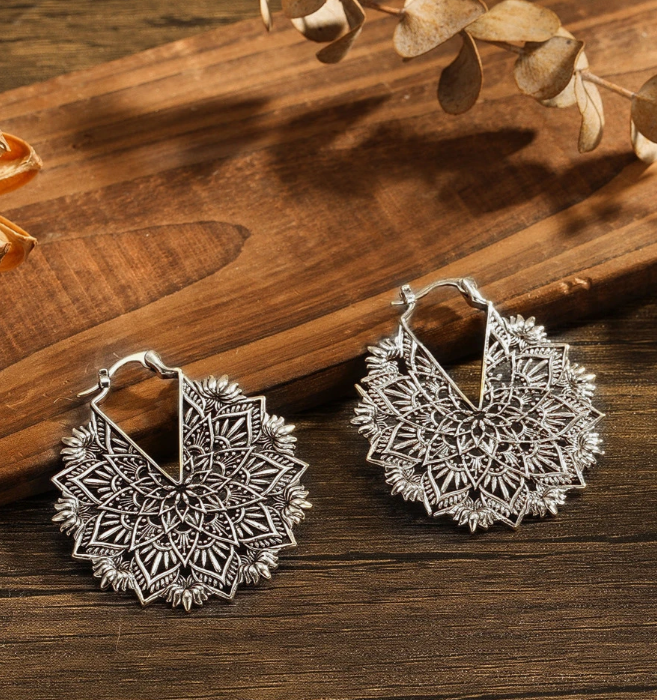 Hollow Out Hoop Earring (10 Sets) - Image 2