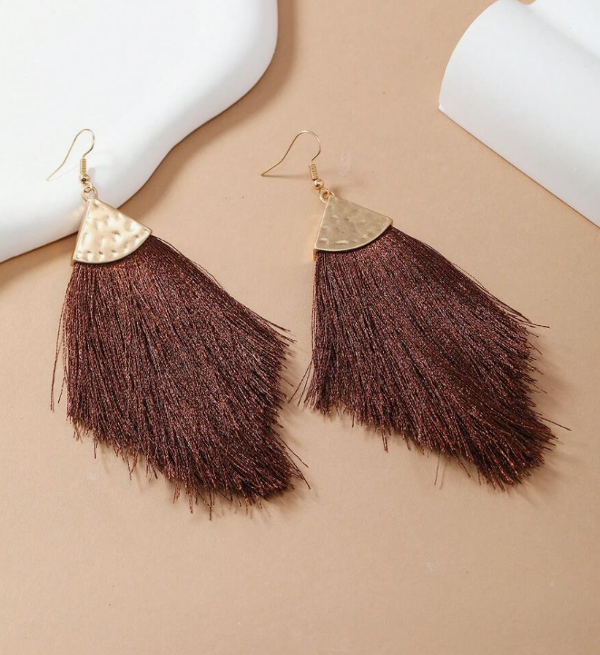 Bohemian Style Resort Versatile Tassel Earring (10 Sets) - Image 5
