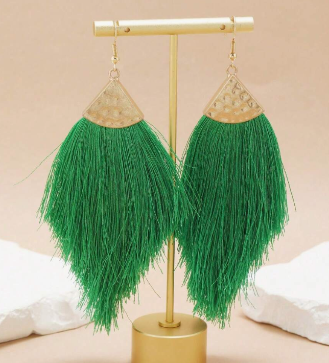 Bohemian Style Resort Versatile Tassel Earring (10 Sets) - Image 4