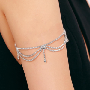 Rhinestone Decor Arm Chain (10 Sets)