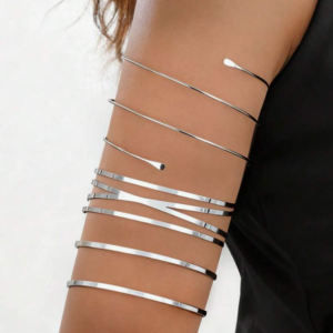 3pcs Silver Hollow Criss-Cross Arm Cuff (10 Sets)