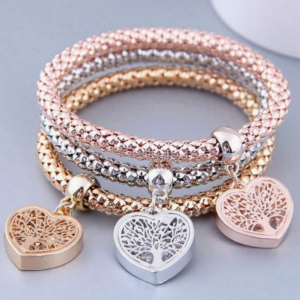 3pcs/set Women's Multicolor Zinc Alloy Bracelet Set (10 Sets)