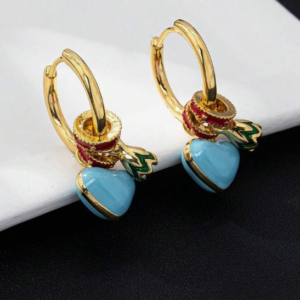 Heart Shaped Hoop Earring (10 Sets)