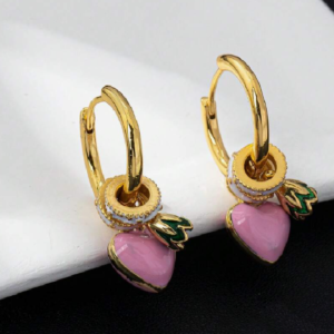 Heart Shaped Hoop Earring (10 Sets)