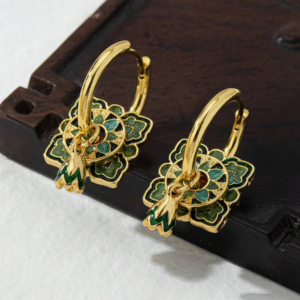 Copper Alloy Macaroon Hoop Earring (10 Sets)