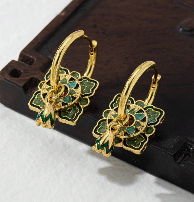 Copper Alloy Macaroon Hoop Earring (10 Sets)