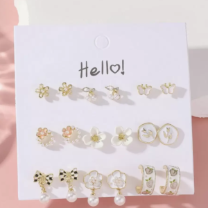 18pcs/set Elegant & Unique Asymmetric Earring (10 Sets)