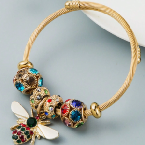 Women's Metal Pendant Opened Bracelet (10 Sets)