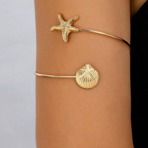 Shell & Starfish Decor Arm Cuff (10 Sets)