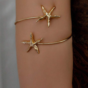 Cute Gold Starfish Arm Cuff (10 Sets)