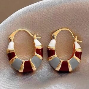 Vintage French Elegant Luxury Circle Earring (10 Sets)