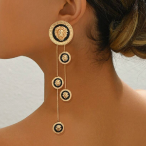 Creative Lion Heart Tassel Drop Earring (10 Sets)