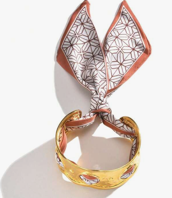sj2412137130611840 style 2 Chunky Stainless Steel Wire Scarf Bracelet (10 Sets) - Image 2