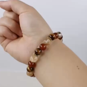 Stone Bracelets Tiger Eye Stone (10 Sets)