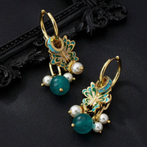 Retro Luxurious High-End Enamel 3D Earring (10 Sets)