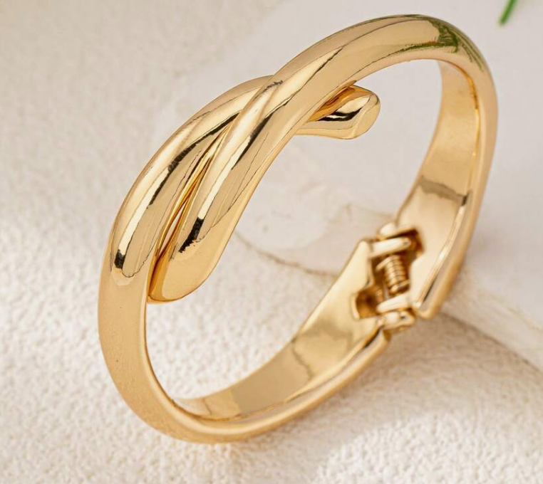 sj25012381692926797 gold Asymmetrical Geometric Open Bangle Bracelet (10 Sets)