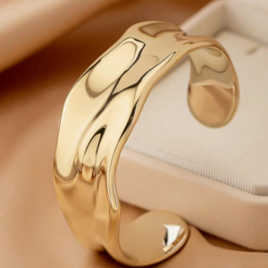 Fashionable Asymmetrical Openwork Gold Color Bracelet (10 Sets)