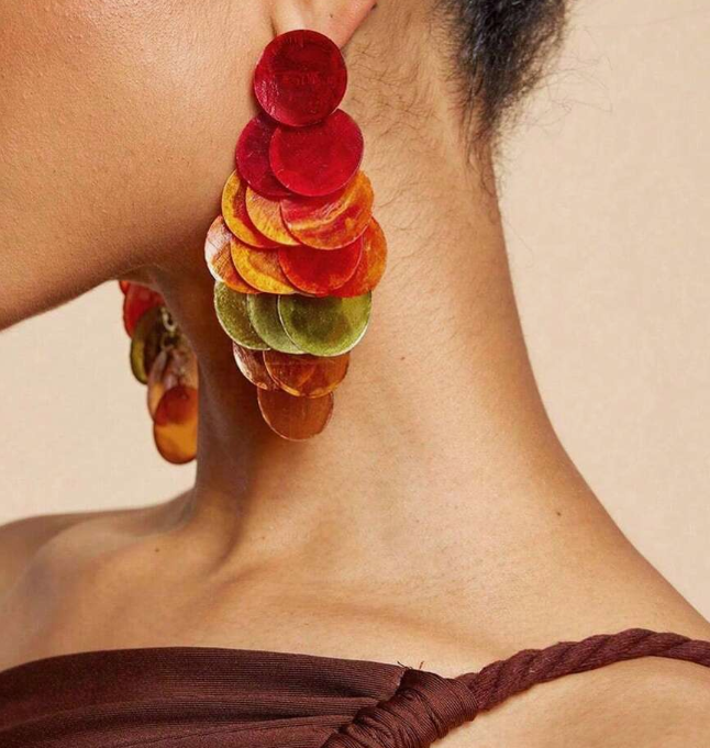 Elegant Luxury Grape Tassel Drop Earring (10 Sets)